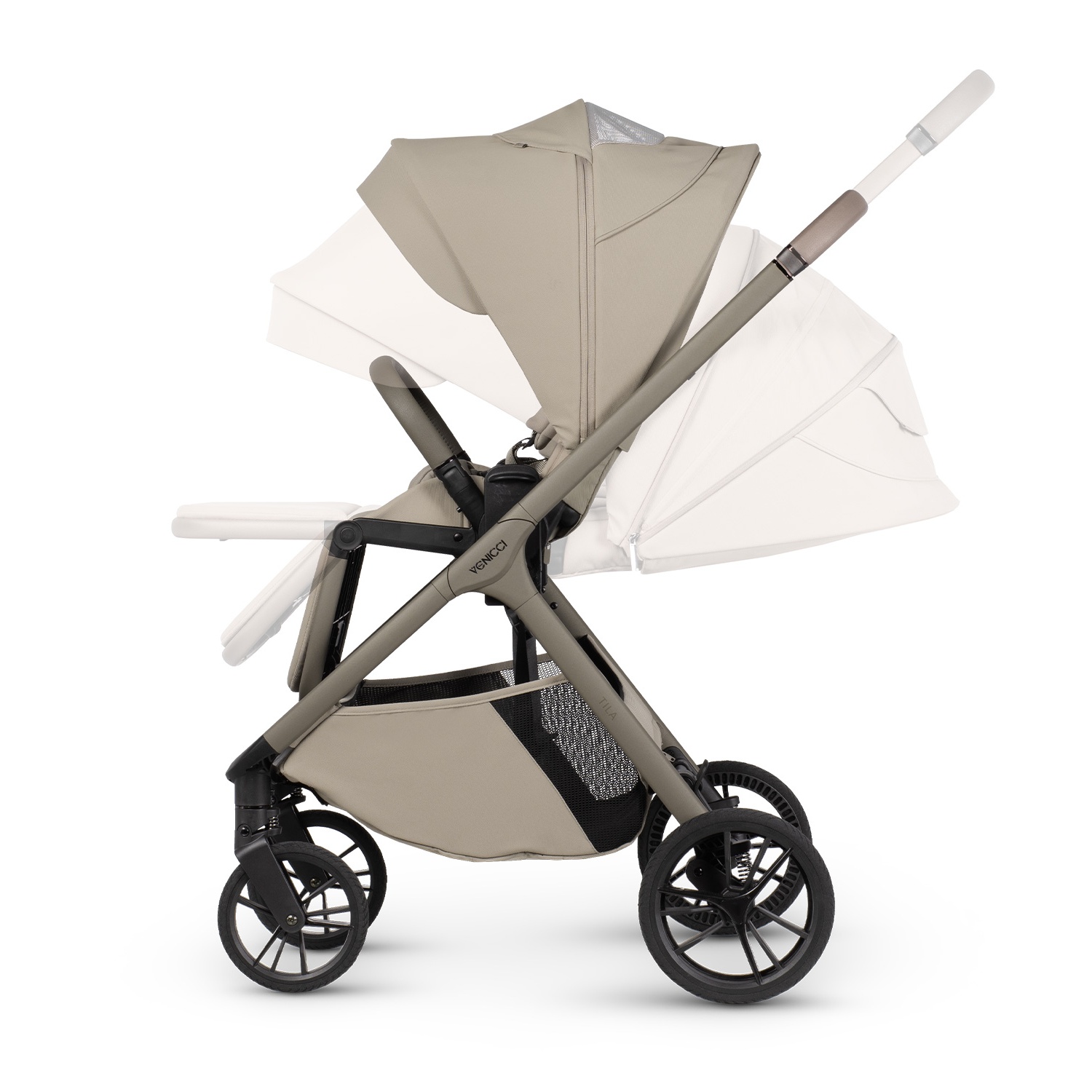 Venicci Tila 4 in 1 Plus Bundle (Including Carrycot Stand) | Latte - Image 19