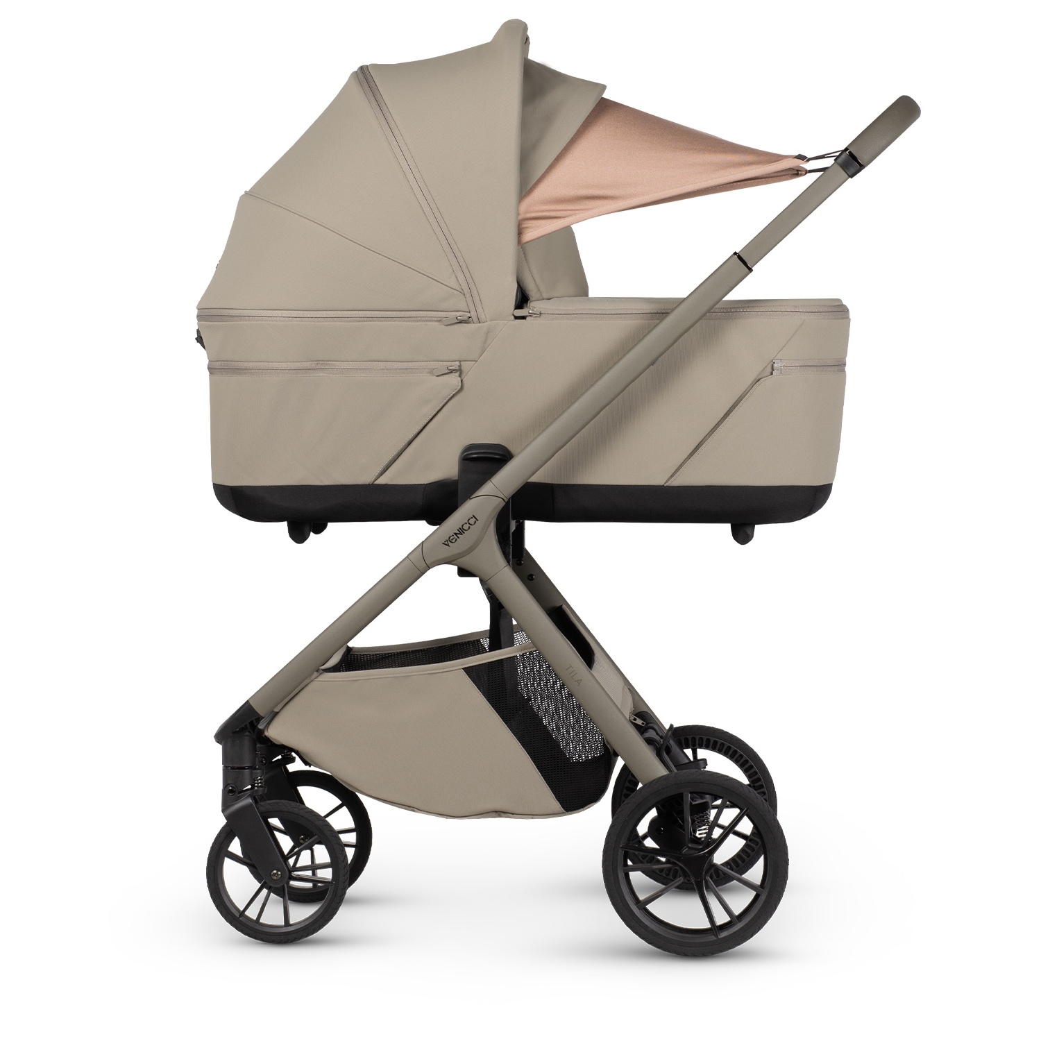 Venicci Tila 4 in 1 Plus Bundle (Including Carrycot Stand) | Latte - Image 5