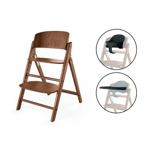 Cybex Click and Fold Highchair 3in1 Set - Dark Natural