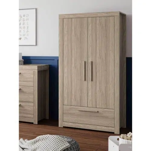 Little Acorns Ellesmere Two-Door Wardrobe | Grey Ash