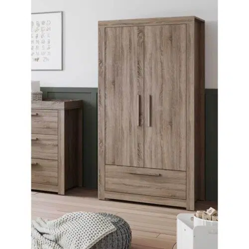 Little Acorns Ellesmere Two-Door Wardrobe | Truffle Oak