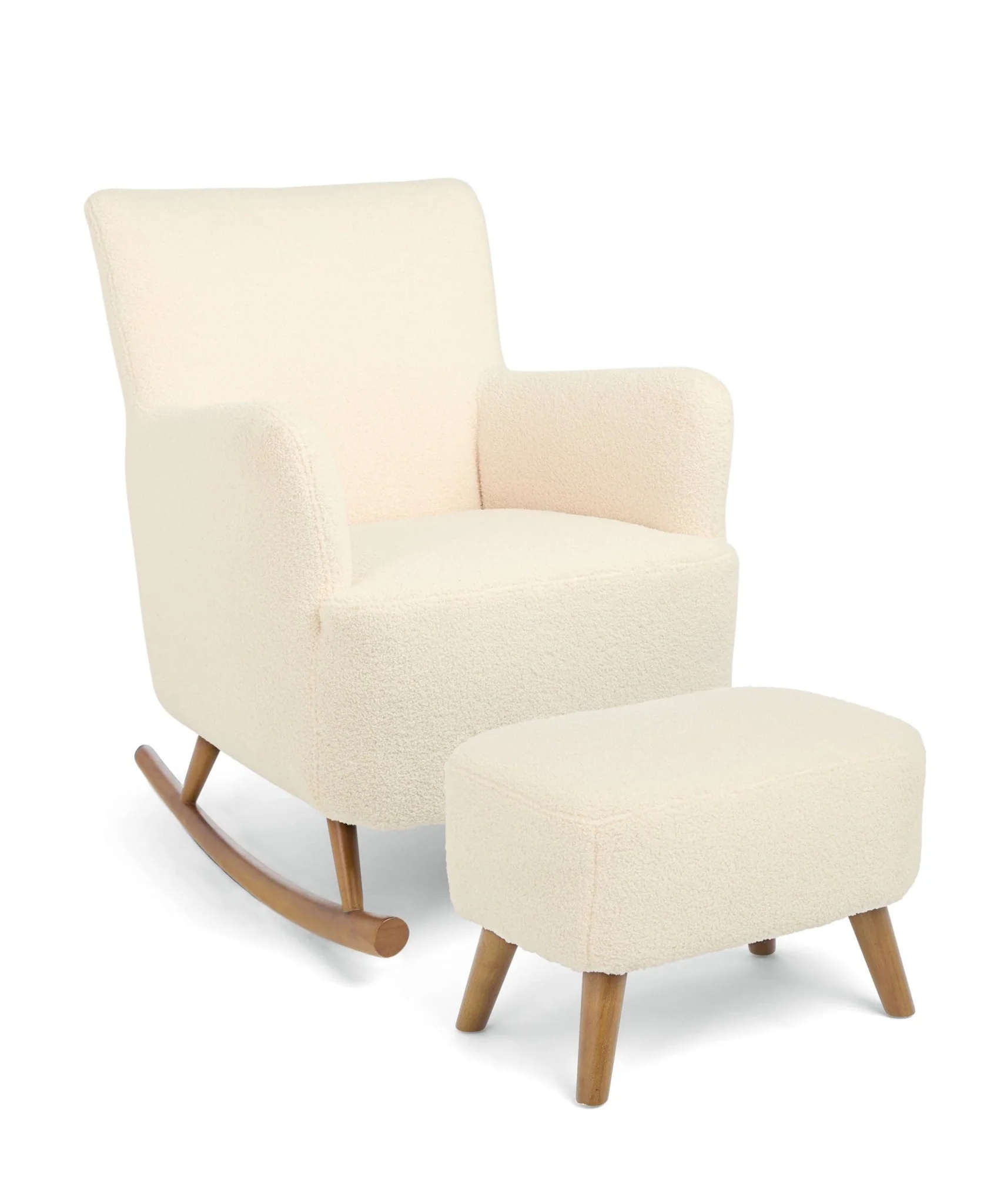 Mamas and Papas Elwood Nursing Chair and Stool - Off White - Image 2