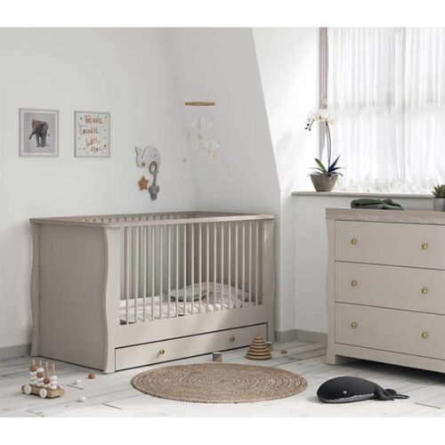 Little Acorns Celeste 2 Piece Room Set with Drawer – Cashmere/Grey Ash