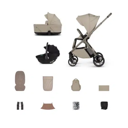 Venicci Tila Travel System with Tiago Car Seat - Latte