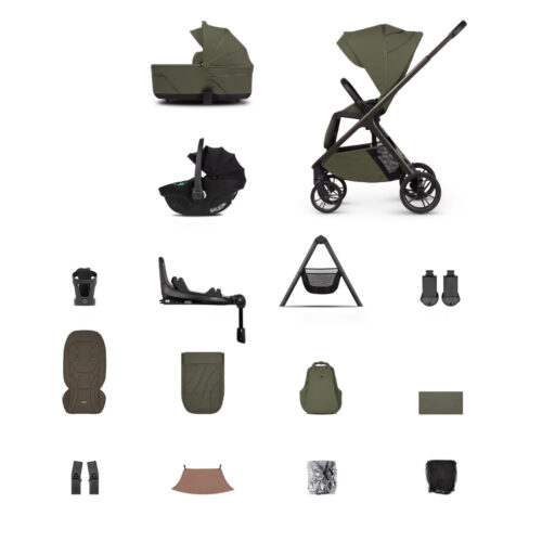 Venicci Tila 4 in 1 Plus Bundle (Including Carrycot Stand) | Olive