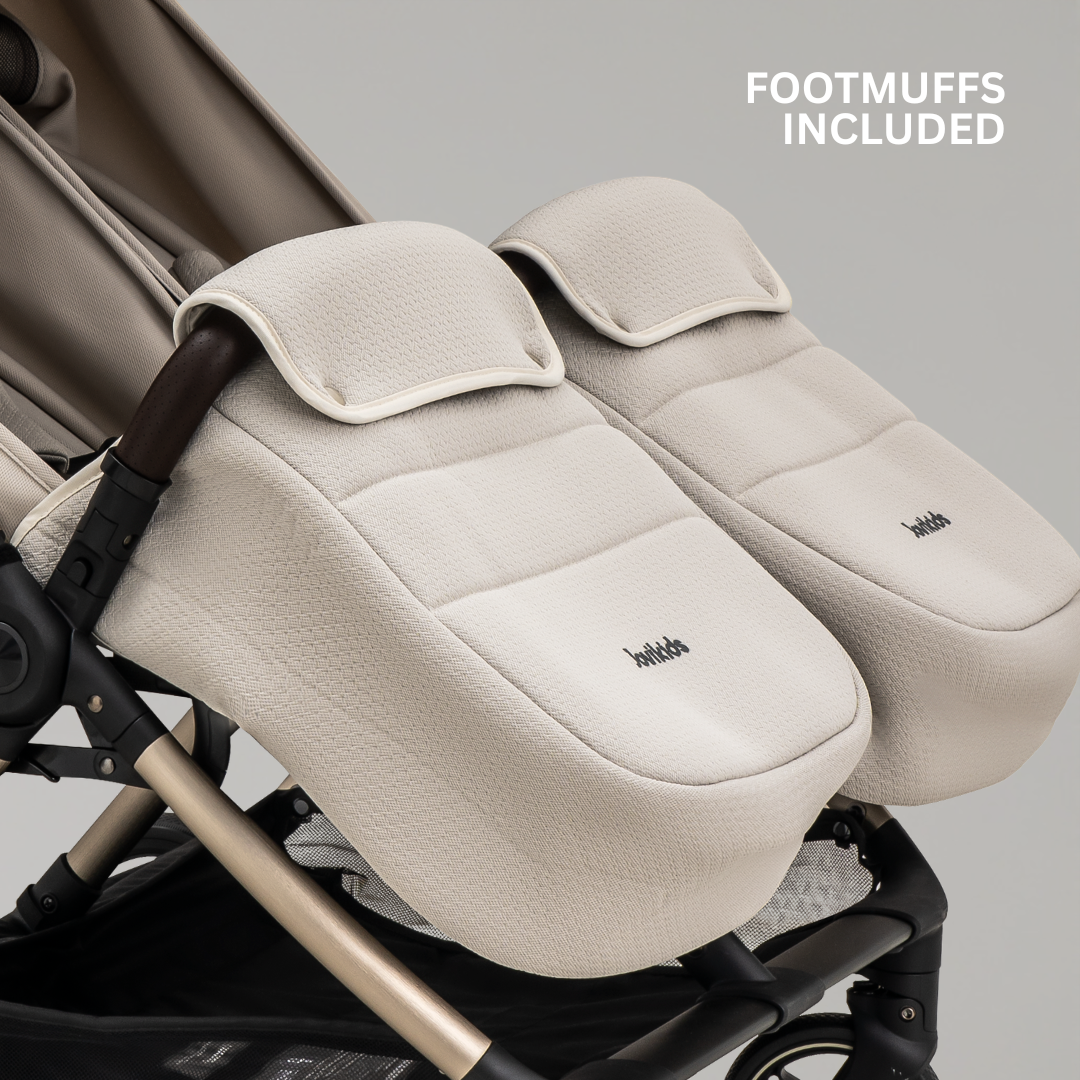 JoviKids Ayla Twin Pushchair - Dawn Beige - Image 7