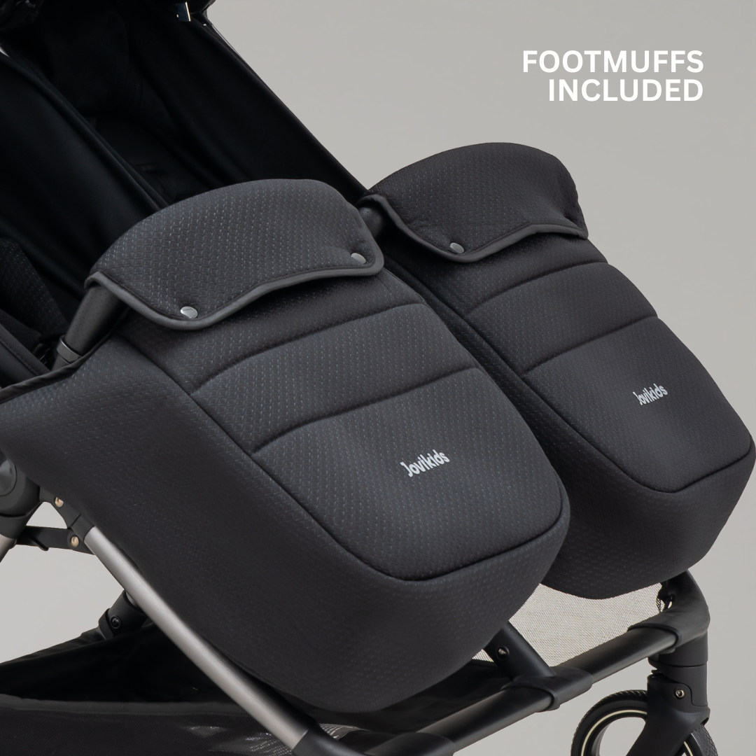 JoviKids Ayla Twin Pushchair - Urban Black - Image 15
