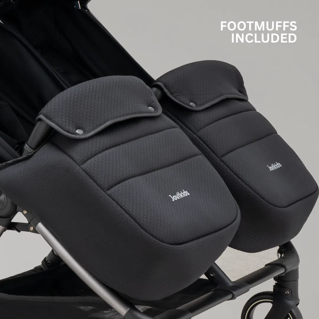 JoviKids Ayla Twin Pushchair - Urban Black - Image 15