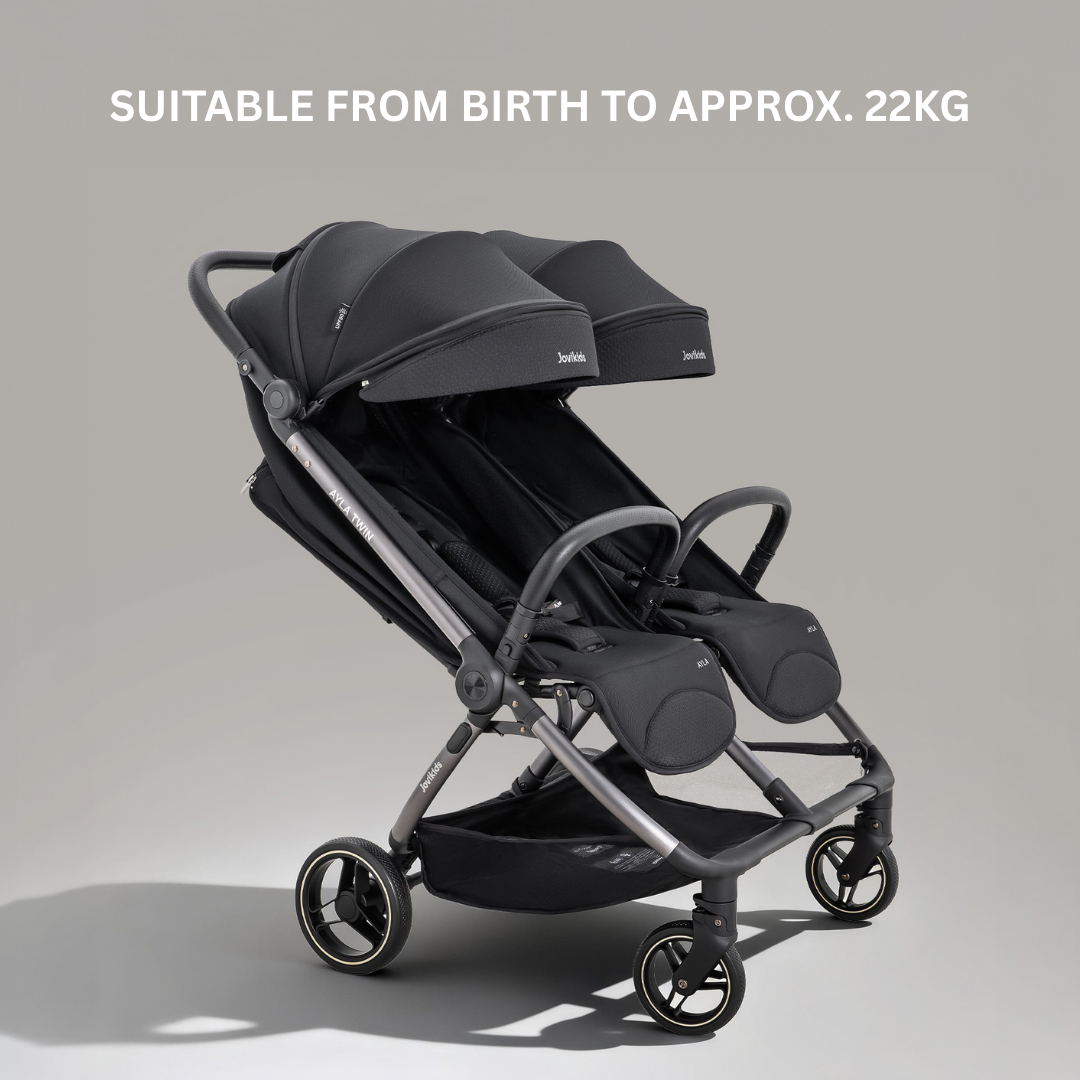 JoviKids Ayla Twin Pushchair - Urban Black - Image 11