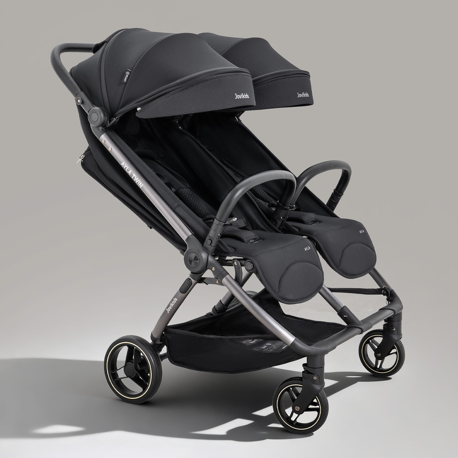JoviKids Ayla Twin Pushchair - Urban Black - Image 5