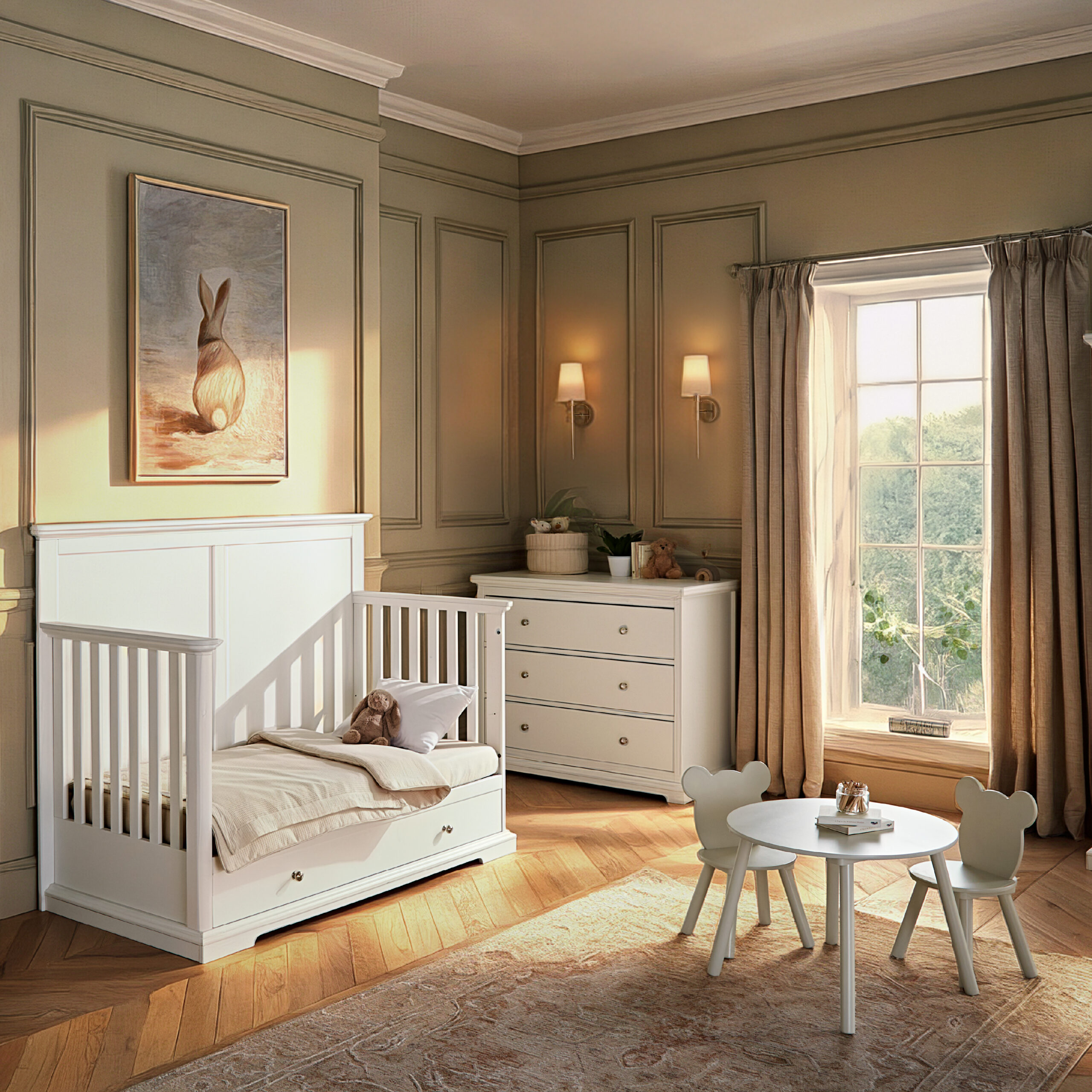 CuddleCo Beaumont Grand 2 Piece Nursery Furniture Set with Cot Bed and Dresser - Image 6