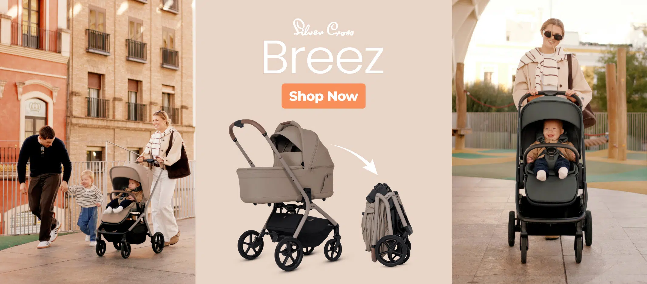 Silver Cross Nia Compact Folding Travel System