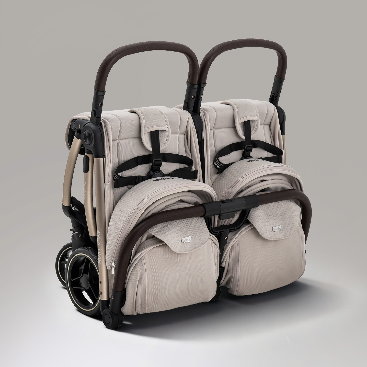 JoviKids Ayla Twin Pushchair - Dawn Beige - Image 31