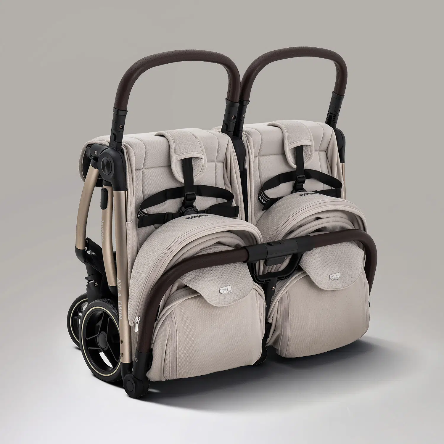 JoviKids Ayla Twin Pushchair - Dawn Beige - Image 31