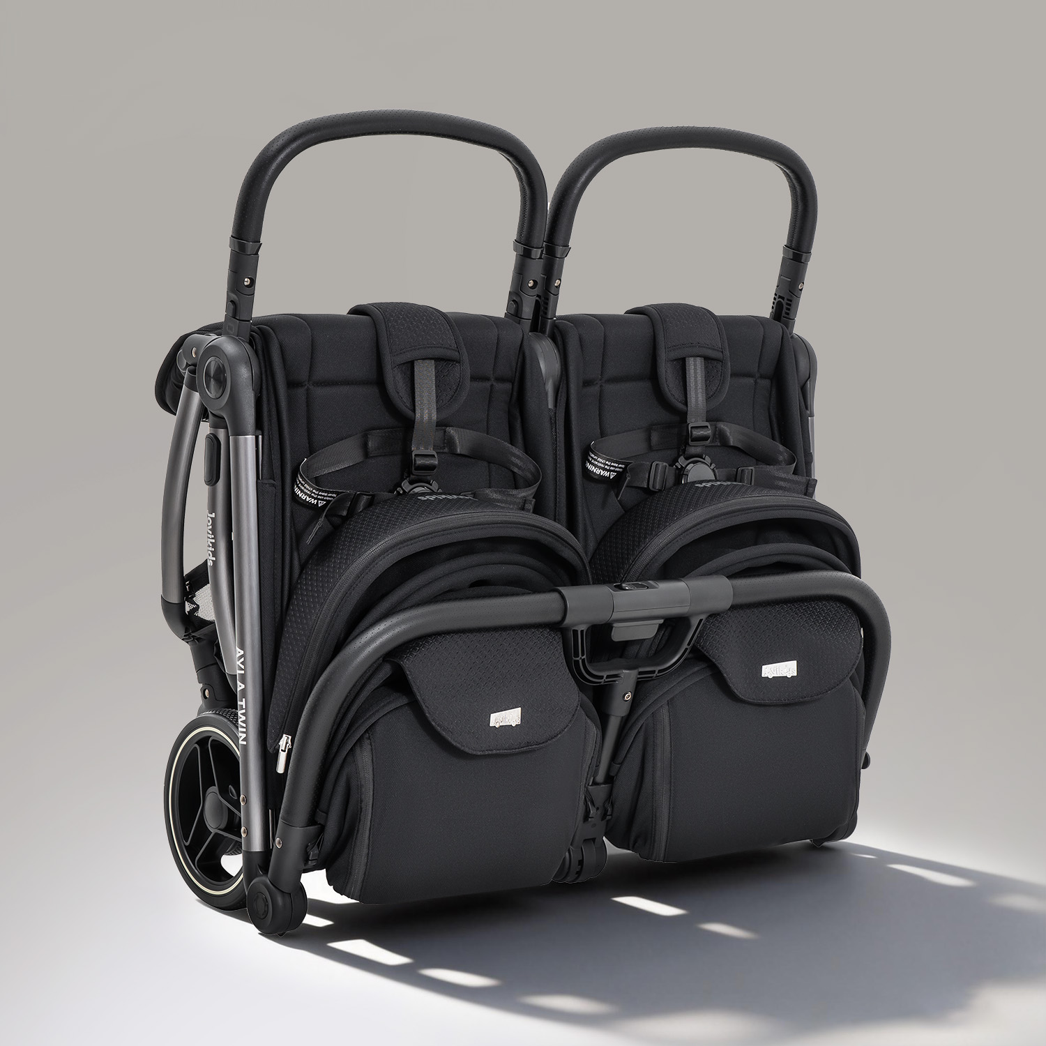 JoviKids Ayla Twin Pushchair - Urban Black - Image 25