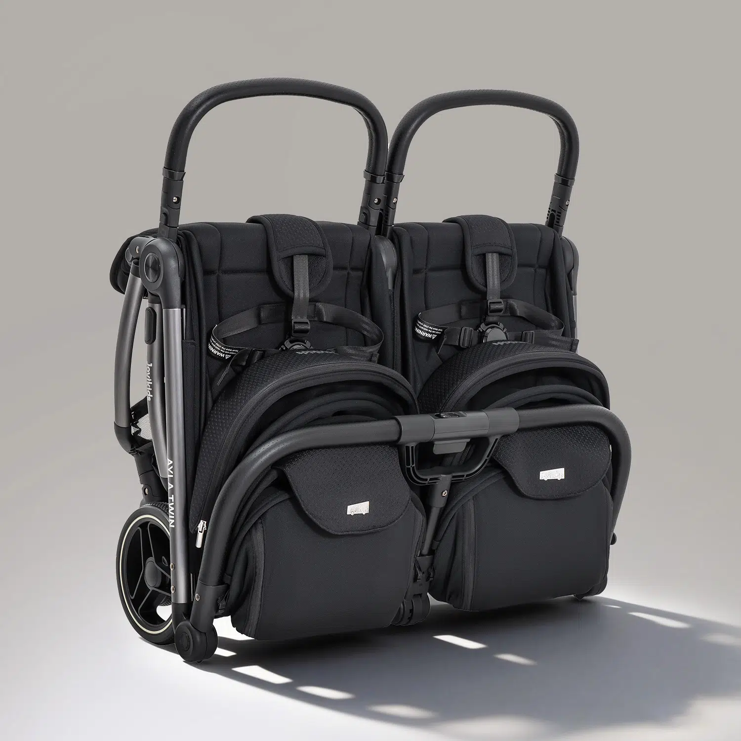 JoviKids Ayla Twin Pushchair - Urban Black - Image 25