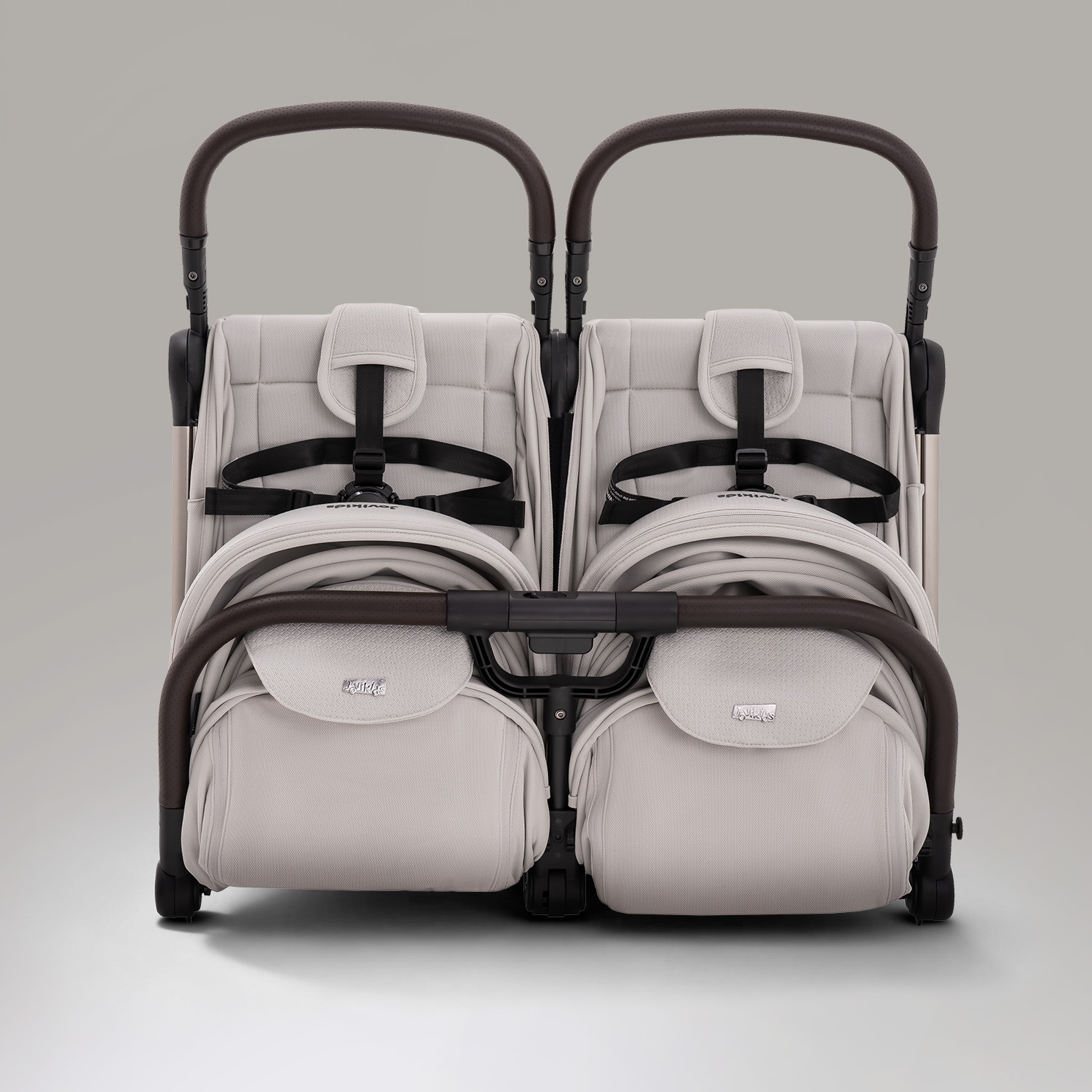 JoviKids Ayla Twin Pushchair - Dawn Beige - Image 27