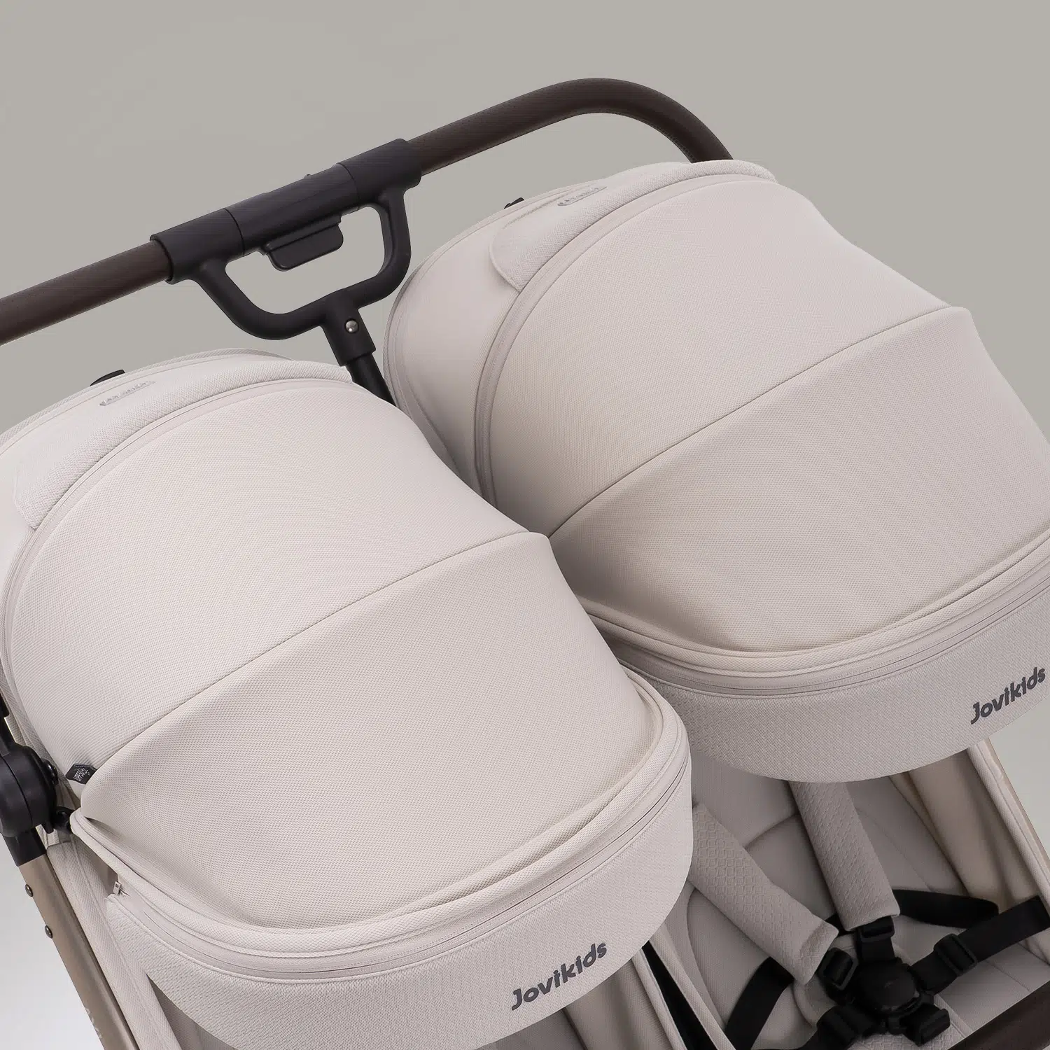 JoviKids Ayla Twin Pushchair - Dawn Beige - Image 19